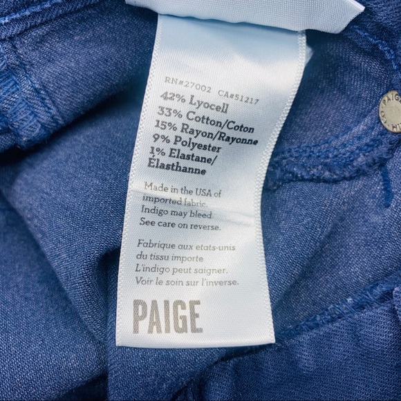 NWOT Paige Skinny Jeans Jeggings Dark denim SZ 27 - Picture 5 of 5